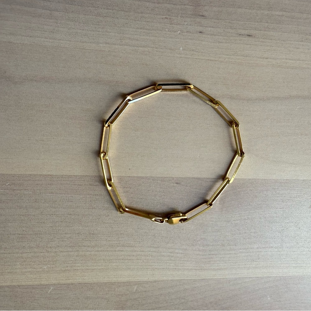 RG the Shop 14k Gold Large Rectangle Bracelet